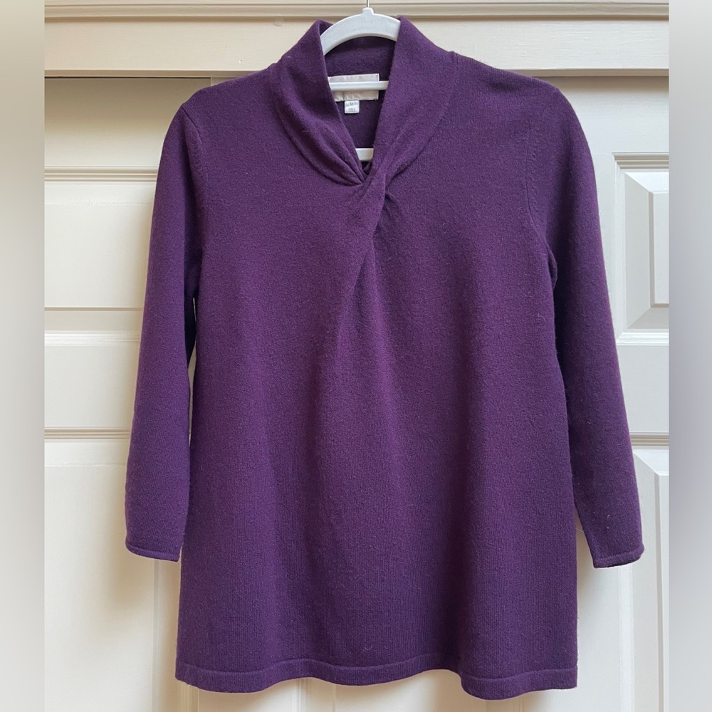 Nordstrom Cashmere Aubergine Sweater